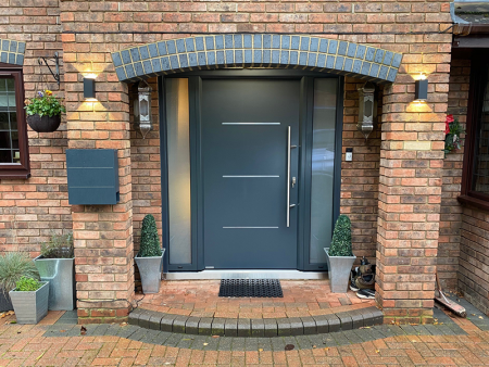 Modern Anthracite Front Entrance Door